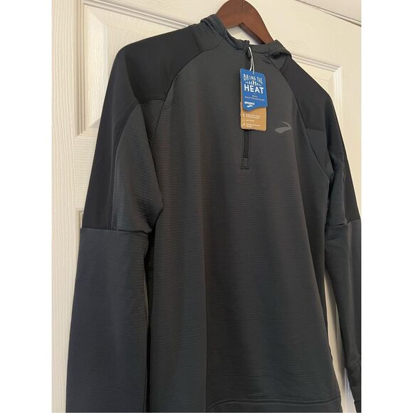 Brooks Men's Notch Thermal Hoodie - Picture 2 of 12